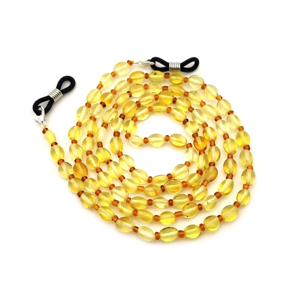 1,Шнурок для очков 5 в 1, янтарь